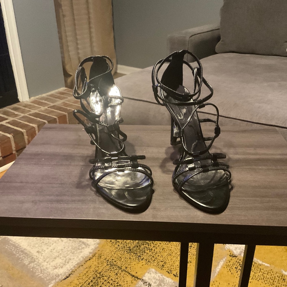 Black Patent Leather Heel